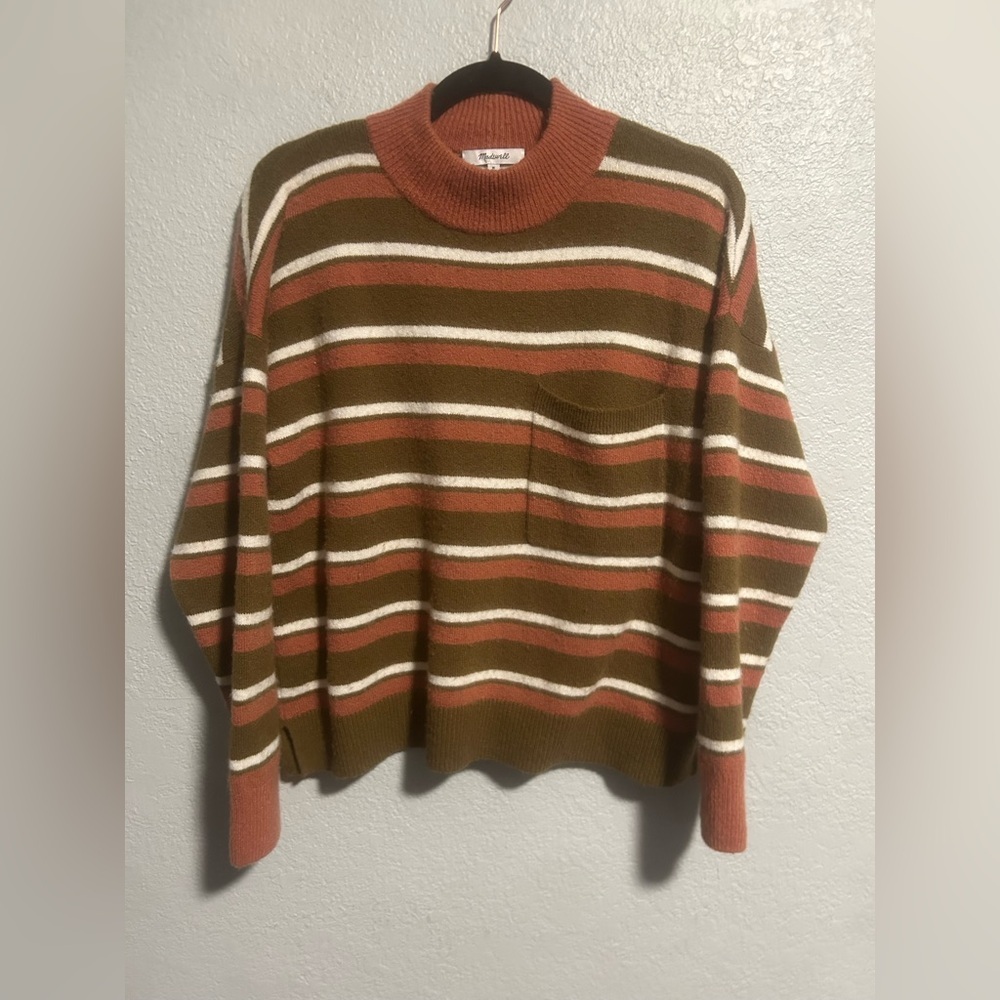 Madewell striped high neck sweater - Picture 3 of 7